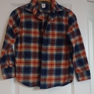 GAP Kids Multicolor Plaid Button-Down Shirt Size Boys M